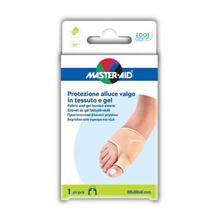 PROTEZIONE MASTER-AID IN GEL E TESSUTO PER ALLUCE VALGO 1 PEZZO