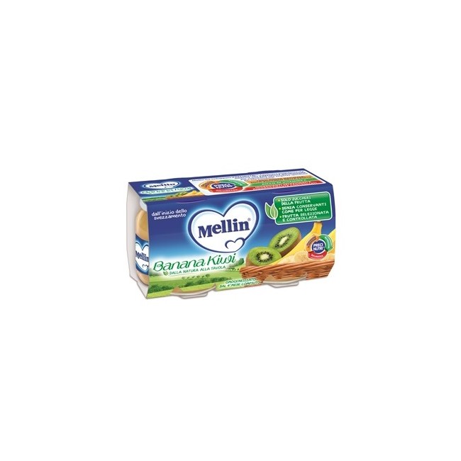 MELLIN OMOGENEIZZATO BANANA KIWI 100 G 2 PEZZI