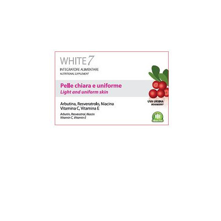 White 7 Integratore Alimentare Pelle Chiara Ed Uniforme 30 Compresse