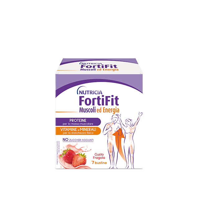 FORTIFIT MUSCOLI&ENERGIA FRAGOLA 7 BUSTINE