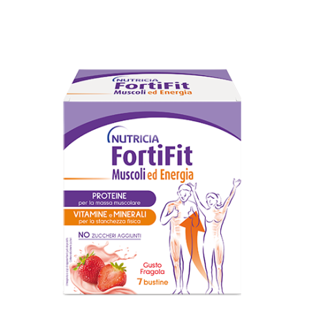 FORTIFIT MUSCOLI&ENERGIA FRAGOLA 7 BUSTINE