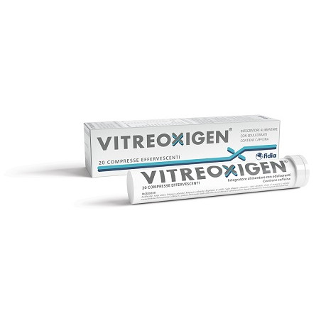 Confezione da 20 compresse effervescenti di Vitreoxigen multivitaminico e multiminerale