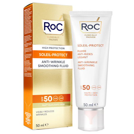 ROC FLUIDO SOLARE VISO SPF 50+ ANTI-RUGHE LEVIGANTE  50 ML