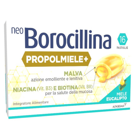 NEOBOROCILLINA PROPOLMIELE+ MIELE/EUCALIPTO 16 PASTIGLIE