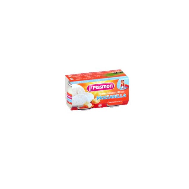 PLASMON OMOGENEIZZATO FORMAGGINO MOZZARELLA 80 G X 2 PEZZI