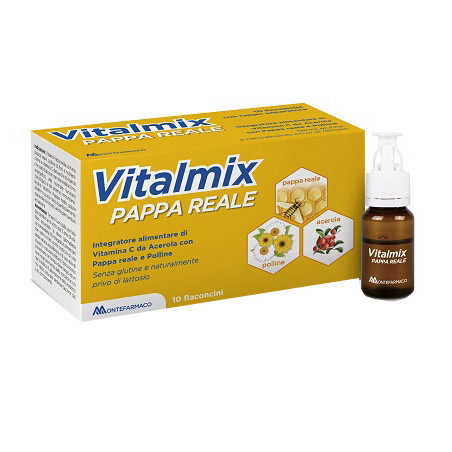 Confezione da 12 flaconcini da 10 ml di Vitalmix Pappa Reale con effetto tonico ricostituente