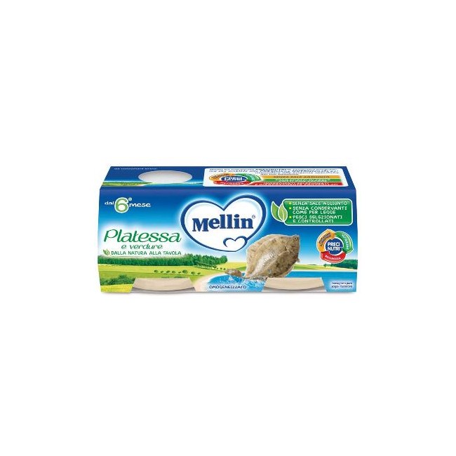 MELLIN OMOGENEIZZATO PLATESSA 2X80 G