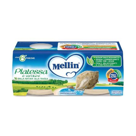 MELLIN OMOGENEIZZATO PLATESSA 2X80 G