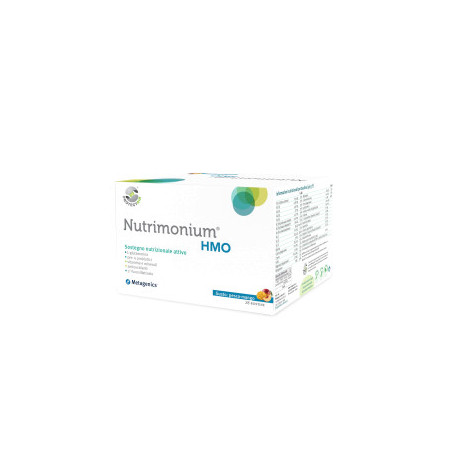 Confezione da 28 bustine di Metagenics Nutrimonium HMO integratore ricostituente