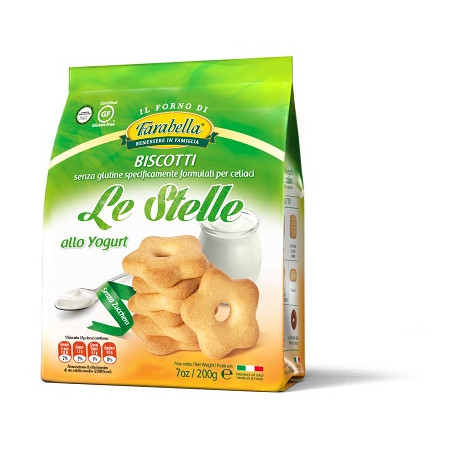 FARABELLA BISCOTTI LE STELLE YOGURT SENZA ZUCCHERO 200 G