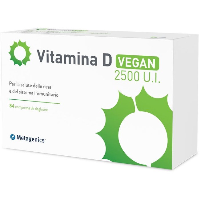 Metagenics vitamina d 2500 ui vegan 84 compresse (scadenza 1/2025)