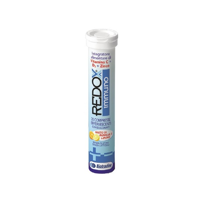 REDOX IMMUNO EFFERVESCENTE 20 COMPRESSE GUSTO ARANCIA E LIMONE