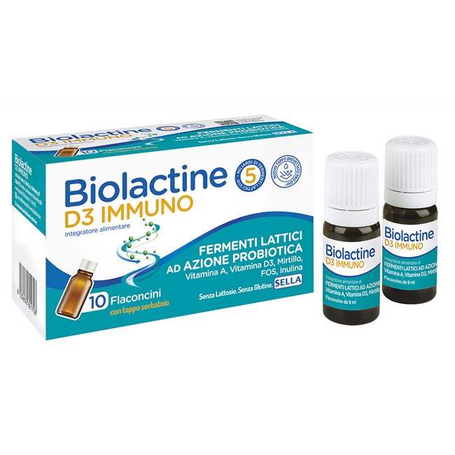 BIOLACTINE D3 IMMUNO 10 FLACONCINI