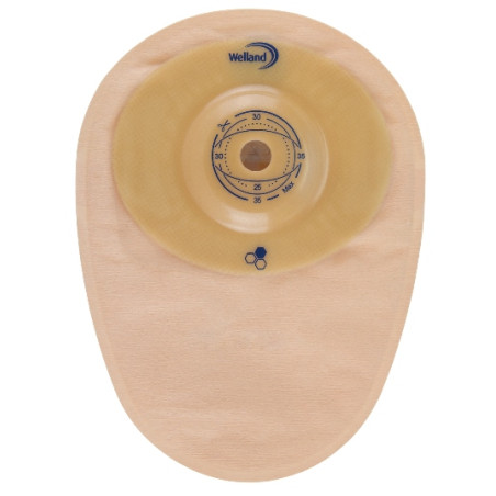 SACCA PER COLOSTOMIA WELLAND AURUM CONVEX COLO MIDI OPACA RITAGLIABILE DIAMETRO 13-25 MM INIZIO CONVESSITA' 25 MM 10 PEZZI