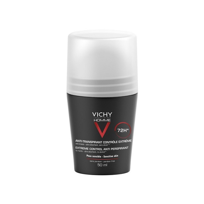 Vichy Homme Deodorante Anti-Traspirante Roll-On 72H