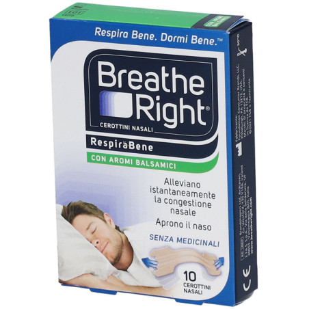 CEROTTI NASALI BREATHE RIGHT BALSAMICI 10 PEZZI