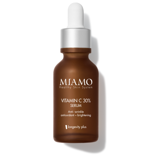 MIAMO HEALTHY SKIN SYSTEM VITAMIN C 30% SERUM ANTI WRINKLE ANTIOXIDANT BRIGHTENING LONGEVITY PLUS 30 ML