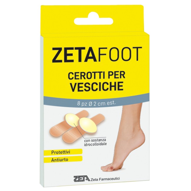 ZETAFOOT CEROTTO IDROCOLLOIDALE VESCICHE 8 PEZZI