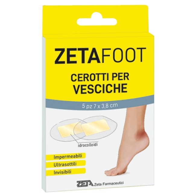 ZETAFOOT CEROTTO IDROCOLLOIDALE VESCICHE 5 PEZZI