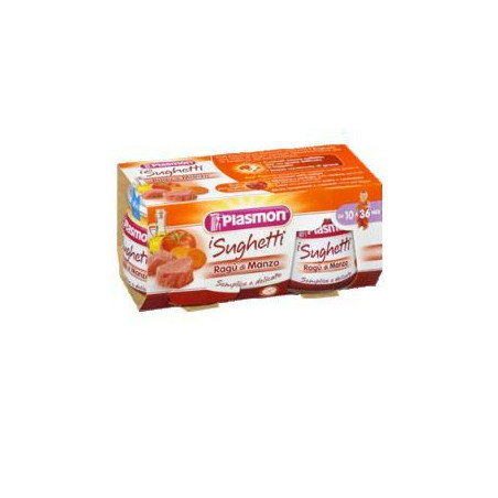 PLASMON SUGHETTO RAGU' DI MANZO 80 G X 2 PEZZI