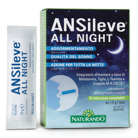 ANSILEVE ALL NIGHT 21 STICK PACK OROSOLUBILI