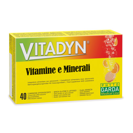 VITADYN VITAMINE/MINERALI 40 COMPRESSE EFFERVESCENTI IN 2 TUBI