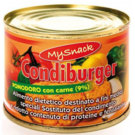 MY SNACK CONDIBURGER VERDURE CON CARNE 220 G