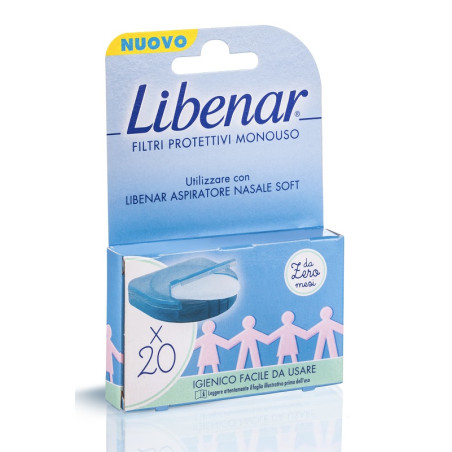 LIBENAR ASPIRATORE NASALE SOFT FILTRI 20 PEZZI