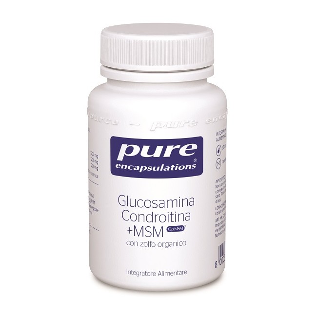 PURE ENCAPSULATIONS GLUCOSAMINA CONDROITINA + MSM 30 CAPSULE