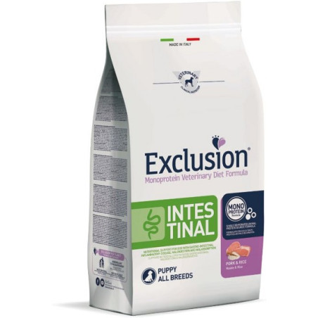 EXCLUSION MONOPROTEIN VETERINARY DIET FORMULA DOG INTESTINAL PUPPY PORK AND RICE ALL BREEDS 2 KG DRY