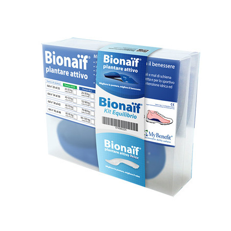 KIT EQUILIBRIO BIONAIF PLANTARE ATTIVO BLU MEDIO DAL 38 AL 42 70-80KG