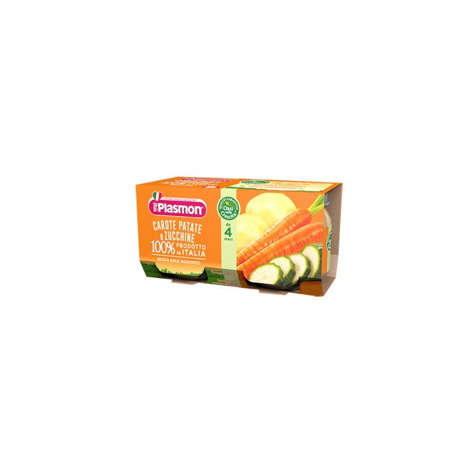 PLASMON OMOGENEIZZATO CAROTE PATATE ZUCCHINE 4 X 80 G