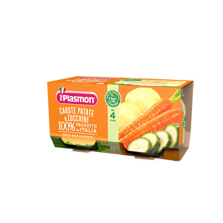 PLASMON OMOGENEIZZATO CAROTE PATATE ZUCCHINE 4 X 80 G