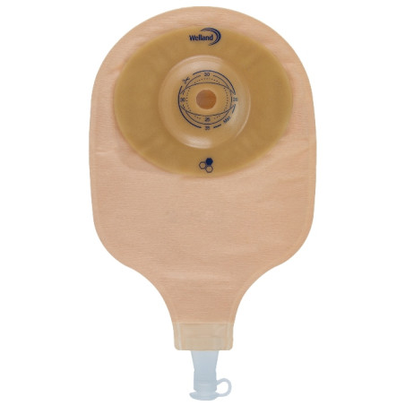 SACCA PER UROSTOMIA AURUM CONVEX URO MIDI TRASPARENTE RITAGLIABILE 13-25 MM 10 PEZZI