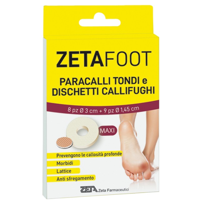 ZETAFOOT PARACALLO TONDO 8 PEZZI + DISCHETTO CALLIFUGO 9 PEZZI