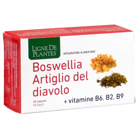 BOSWELLIA ARTIGLIO DIAVOLO VITAMINE B2 B6 B9 60 CAPSULE