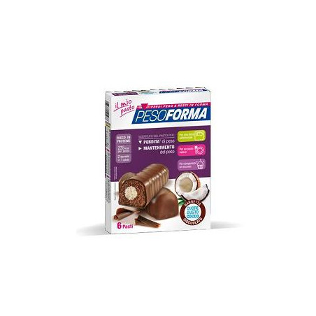 PESOFORMA BARRETTA CUORE COCCO 6 PASTI 12 X 31 G