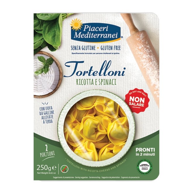 PIACERI MEDITERRANEI TORTELLONI RICOTTA SPINACI 250 G