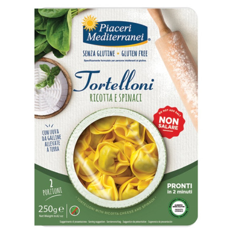 PIACERI MEDITERRANEI TORTELLONI RICOTTA SPINACI 250 G