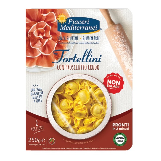 PIACERI MEDITERRANEI TORTELLINI PROSCIUTTO 250 G