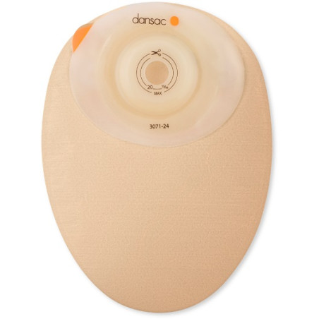 DANSAC NOVALIFE TRE 1 SACCA CHIUSA SOFTCONVEX MIDI PER COLOSTOMIA CON FINESTRA RITAGLIABILE 15-34MM 430 ML 10 PEZZI