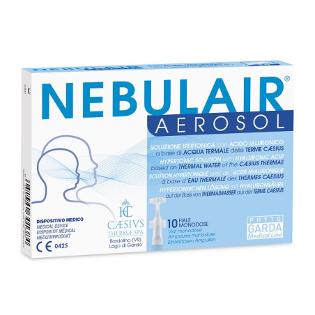 NEBULAIR AEROSOL SOLUZIONE IPERTONICA 10 FIALE MONODOSE 3 ML ACQTERM