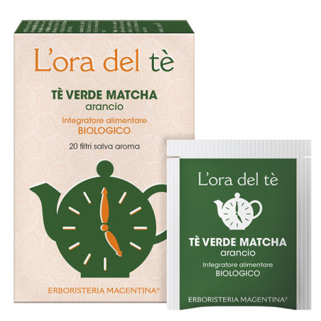 TE' VERDE MATCHA/ARANCIO BIO 20 FILTRI 30 G