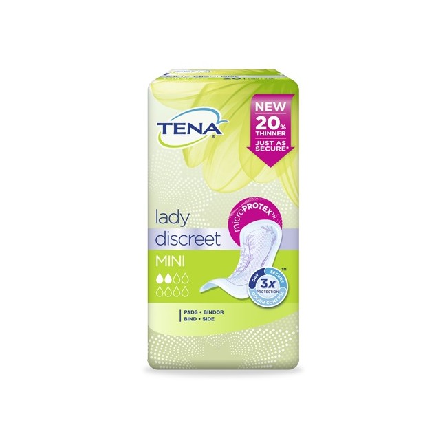 PANNOLONE SAGOMATO TENA LADY DISCREET MINI 20 PEZZI