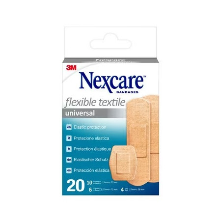 CEROTTO PREPARATO NEXCARE TEXTILE N0420AS ASSORTITI 3 MISURE 10 CEROTTI 19X72MM + 6 CEROTTI 25X72MM + 4 CEROTTI 22,5MM