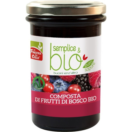 COMPOSTA DI FRUTTI DI BOSCO CON POLPA DI MELA BIO 320 G