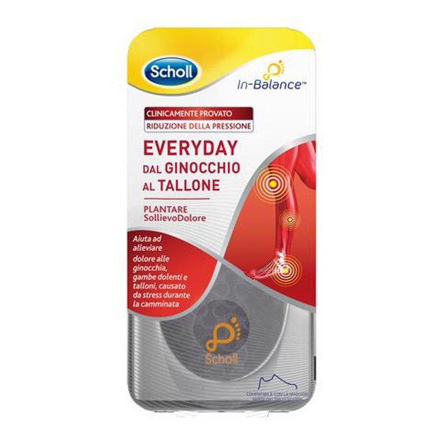 PLANTARE SOLLIEVO DOLORE DA GINOCCHIO A TALLONE SCHOLL IN BALANCE EVERYDAY S