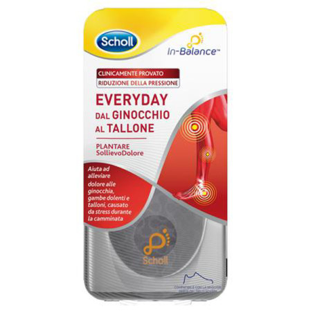 PLANTARE SOLLIEVO DOLORE DA GINOCCHIO A TALLONE SCHOLL IN BALANCE EVERYDAY S