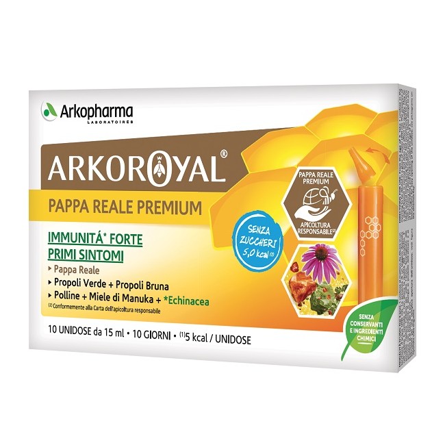 ARKOROYAL IMMUNITA' SENZA ZUCCHERO 10 FLACONCINI DA 15 ML