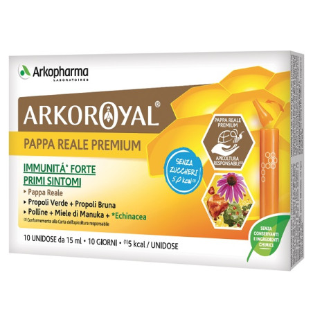 ARKOROYAL IMMUNITA' SENZA ZUCCHERO 10 FLACONCINI DA 15 ML